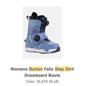 Womens Burton Felix Step On Snowboard Boots  size 7